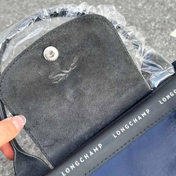 Longchamp Blue and Black Tote Bag - Picture 6 of 7